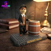 Personalisierbarer Erdmännchen-Stifthalter | Stilvolle Deko, Büro Organizer & Aufbewahrung | Figurio