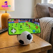 Handyhalter Fußball | Smartphone Ständer, Schreibtisch Deko, Fußballdeko | Figurio