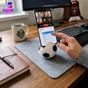 Handyhalter Fußball | Smartphone Ständer, Schreibtisch Deko, Fußballdeko | Figurio