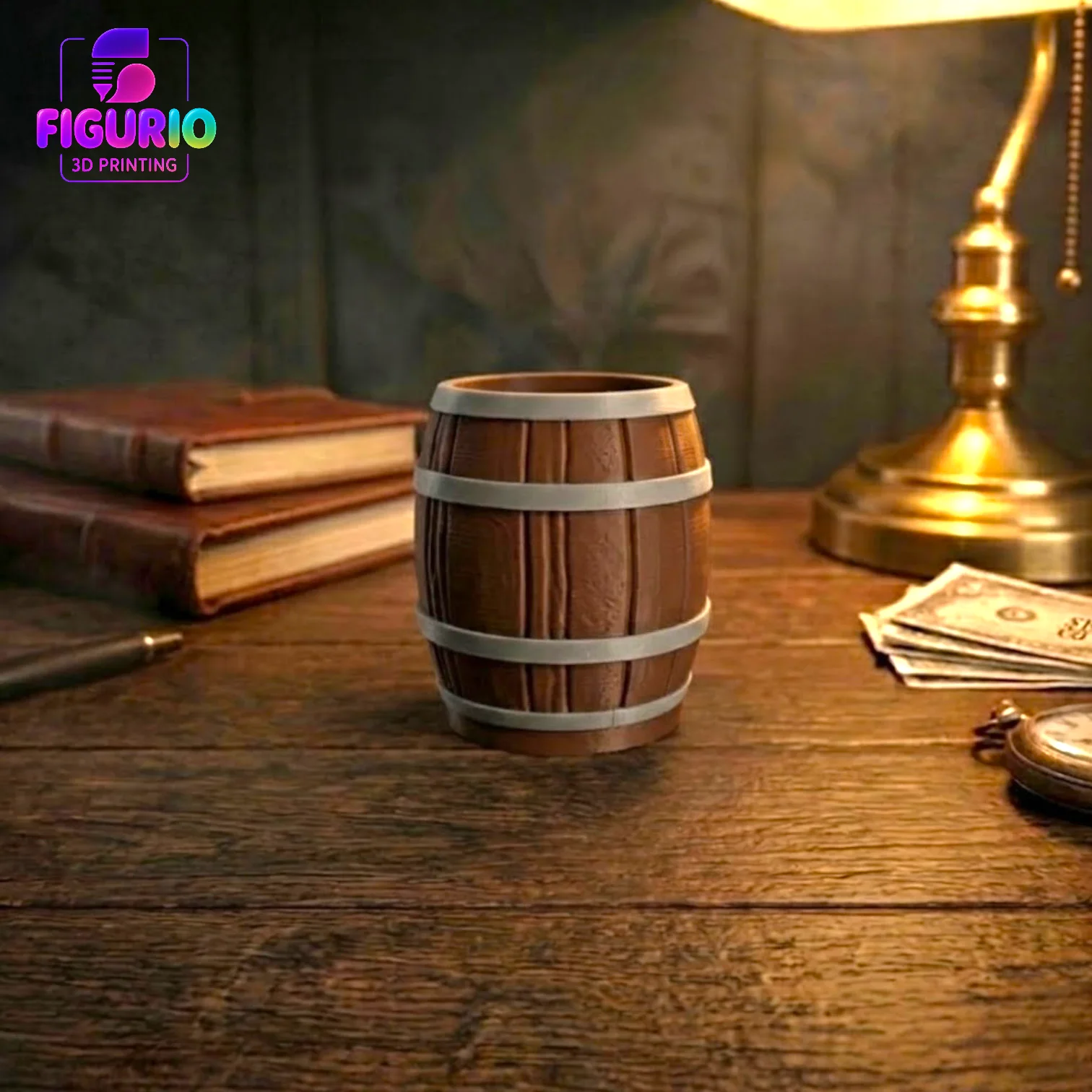 Personalisierbarer Erdmännchen-Stifthalter | Stilvolle Deko, Büro Organizer & Aufbewahrung | Figurio