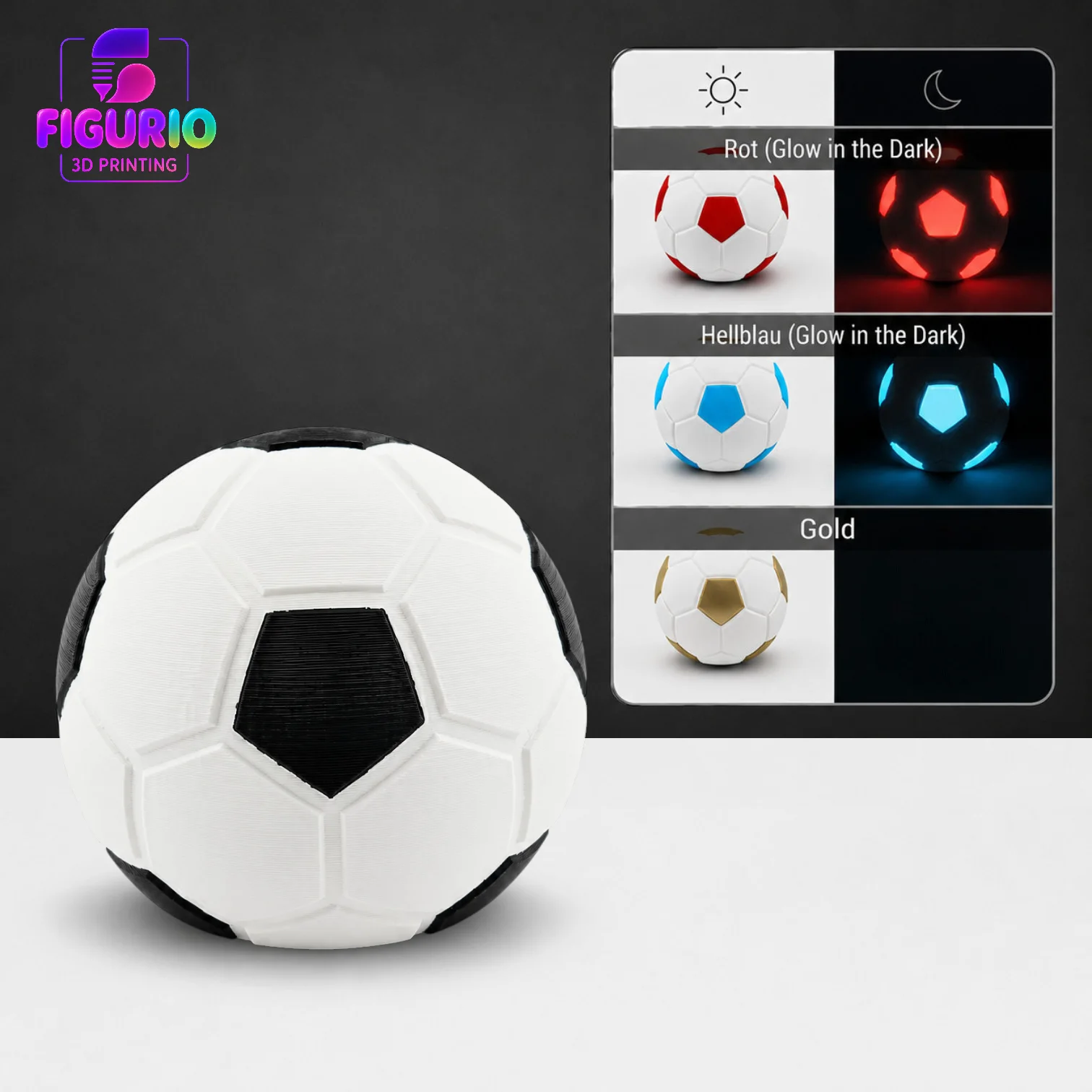 Handyhalter Fußball | Smartphone Ständer, Schreibtisch Deko, Fußballdeko | Figurio